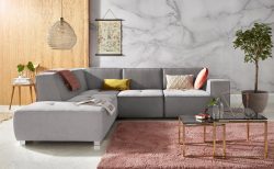 INOSIGN Ecksofa »Sapporo«, wahlweise Bettfunktion oder Sitztiefenverstellung, Federkern