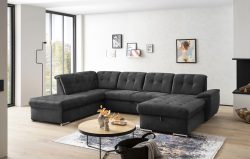 exxpo - sofa fashion Wohnlandschaft, (4 St.), 6x Kopfteilverstellung, Wahlweise mit Bettfunktion und Bettkasten