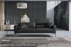 Egoitaliano 2,5-Sitzer »Masu«, inkl. 2 Kissenrollen, Rückenelemente manuell verstellbar, mit Metallfüssen