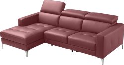 Egoitaliano Ecksofa »Matt«, inkl. Recamiere, mit verstellbaren Kopfteilen