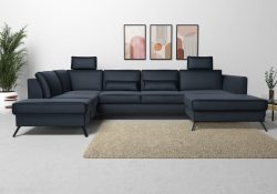 sit&more Wohnlandschaft, inklusive Sitztiefenverstellung, wahlweise mit Bettfunktion, 15cm hoch