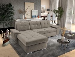 exxpo - sofa fashion Ecksofa »Derby Inkl. Kopfteilverstellung, wahlw. Bett & Bettkasten, L-Form«, EXTRA an Komfort zum Relaxen, Entspannen und Wohlfühlen