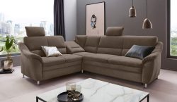 Places of Style Ecksofa »Cardoso«, Federkern, wahlweise mit Bett, Schubkasten, teilweise Relaxfunktion