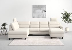 sit&more Wohnlandschaft »Farö«, inklusive Federkern, mit wengefarbenen Füssen, wahlweise mit Bettfunktion und Bettkasten