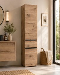 Home affaire Hochschrank »Wisla«, Höhe 180 cm, mit Türen & Schubkasten