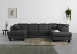 sit&more Wohnlandschaft »Bellucci«, inklusive Kopfteilverstellung und Federkern, wahlweise mit Bettfunktion und Bettkasten