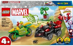 11198 Marvel Spidey und seine Super-Freunde Actionspaß mit Spin und Electro in ihren Dino-Flitzern, Konstruktionsspielzeug
