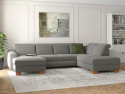 sit&more Wohnlandschaft »Durness«, mit Federkern und hochwertigen Massivholzfüssen, wahlweise mit Kopfteilverstellung, optional mit Bettfunktion und Stauraum