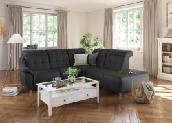 DELAVITA Ecksofa »Bostone«, Kopfteilverstellung an jeder Sitzfläche, wahlweise Relaxfunktion, auch in Leder