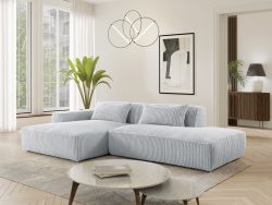 exxpo - sofa fashion Ecksofa »Billund modernes Designsofa, bequem und elegant, Breite 294cm, L-Form« modern, L-form, Wellenfedern, inklusive 2x Nierenkissen