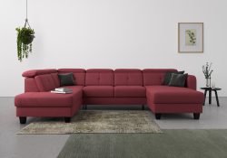 sit&more Wohnlandschaft »Bellucci«, inklusive Kopfteilverstellung und Federkern, wahlweise mit Bettfunktion und Bettkasten
