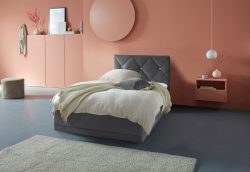 Westfalia Schlafkomfort Polsterbett »Adamas«, auch mit Bettkasten, Knopfheftung mit Strasssteinen