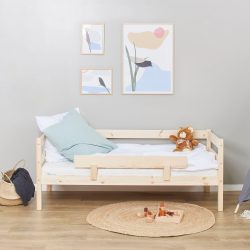 Hoppekids Einzelbett »ECO Comfort«, (Set), mit Rollrost in 8 Farben, wahlweise mit Matratze und Absturzsicherung