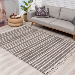Carpet City Hochflor-Teppich »Pulpy 520«, rechteckig, 30 mm Höhe, mit Fransen, Wohnzimmer