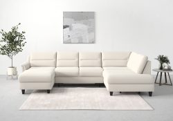 sit&more Wohnlandschaft »Farö«, inklusive Federkern, mit wengefarbenen Füssen, wahlweise mit Bettfunktion und Bettkasten