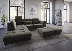 sit&more Ecksofa »Bendigo V«, inklusive Sitztiefenverstellung, Bodenfreiheit 12 cm, wahlweise in 2 unterschiedlichen Fussfarben