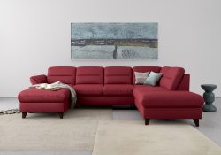 sit&more Wohnlandschaft »Mellum«, inklusive Federkern, wahlweise mit Bettfunktion, Stauraum und Armteilfunktion