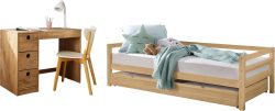 Lüttenhütt Jugendzimmer-Set »Alpi«, (Spar-Set, 2 St.), Daybed mit 2. Liegefläche und Schreibtisch mit Stauraum, platzsparend