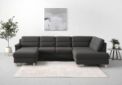 sit&more Wohnlandschaft »Farö«, inklusive Federkern, mit naturfarbenen Füssen, wahlweise mit Bettfunktion und Bettkasten