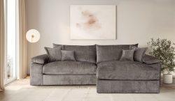 Home affaire Ecksofa »Soft&Cosy XXL L-Form - Breite 303 cm«, Mega-Sofa, Cord oder Chenille-Struktur, Federkern-Polsterung