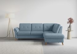 sit&more Ecksofa »Göteborg«, inklusive Sitztiefenverstellung und Federkern, wahlweise mit Bettfunktion und Bettkasten