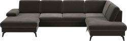 sit&more Wohnlandschaft »Morris U-Form inkl. Sitztiefenverstellung«, wahlweise mit Bettfunktion, Bettkasten und Armteilverstellung