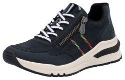 Rieker Wedgesneaker, mit Lackeinsatz an der Ferse