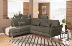 Home affaire Ecksofa »Palazzo«, incl. Sitztiefenverstellung, wahlweise mit Bettfunktion und Stauraum,Federkern