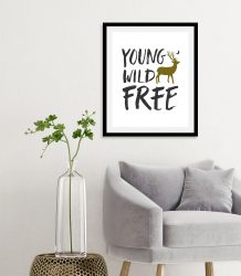 queence Bild »Young Wild Free«, Stadt, (1 St.), gerahmt