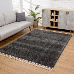 Carpet City Hochflor-Teppich »Pulpy 100«, rechteckig, 30 mm Höhe, mit Fransen, Wohnzimmer