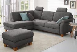 Home affaire Ecksofa »Borkum«, mit Federkern, wahlweise mit Bettfunktion