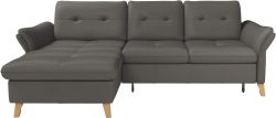 sit&more Ecksofa »Göteborg«, Sitztiefenverstellung und Federkern, wahlweise mit Bettfunktion