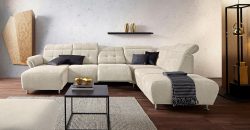 Places of Style Wohnlandschaft »Manhattan«, 2 Sitze mit elektrischer Relaxfunktion, verstellbare Armlehnen