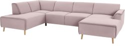 andas Wohnlandschaft »Janek«, mit Federkern und Keder in scandinavischem Design