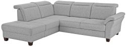 Premium collection by Home affaire Ecksofa »Solvei«, mit Ottomanenabschluss und Sitztiefenverstellung, wahlweise auch mit Kopfteilverstellung und Bettfunktion, Federkern