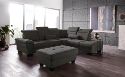 Places of Style Ecksofa »Cornwall«, incl. Sitztiefenverstellung, wahlweise mit Bettfunktion und Kopfteilverstellung