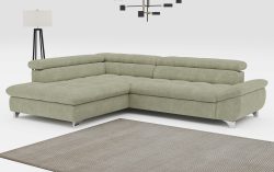 COTTA Ecksofa »Gemini L-Form«, mit Kopfteilverstellung, wahlweise mit Bettfunktion