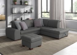 sit&more Ecksofa, wahlweise mit Bettfunktion, Stauraum und Kopfteilverstellung, auch erhältlich in dem besonders leicht mit Wasser zu reinigendem 