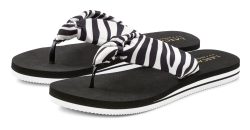 LASCANA Badezehentrenner, Flip Flop mit maritimen Ankerprint VEGAN