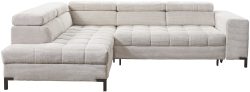 exxpo - sofa fashion Ecksofa »Bocco, hochwertige Verarbeitung, toller Sitzkomfort, bequem, L-Form« wahlweise mit Bettfunktion u. Bettkasten, inkl. Kopfteilverstellung