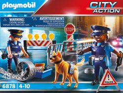 Polizei-Straßensperre