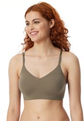 Bustier Mikrofaser herausnehmbare Pads taupe - Invisible Soft 36