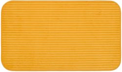 Gözze Badematte »Berlin«, Höhe 7 mm, rutschhemmend beschichtet, fussbodenheizungsgeeignet, Badteppich, Uni Farben, Cord Optik, waschbar