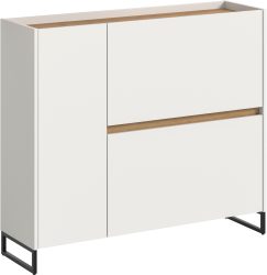INOSIGN Schuhschrank »EVRID, Breite 110cm, 1 Tür, 2 Schuhwalzen, inkl. Metall-Kufenfüsse« individuell mit anderen Artikel der Serie EVRID erweiterbar, 1 Stk. tlg. Schuhkommode, Kommode, Sideboard, Garderobenschrank, Flurkommode