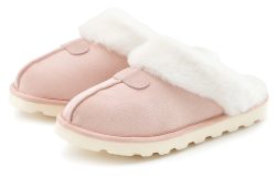 VIVANCE, Vivance Plüsch Hausschuhe, mit Warmfutter VEGAN