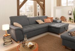 Home affaire Ecksofa »Lyla«, mit Recamiere, wahlweise mit Rückenfunktion und zusätzlich mit Bett + Bettkasten