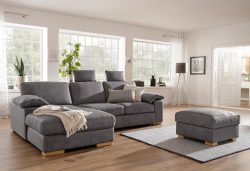 Home affaire Ecksofa »Ventura«, wahlweise mit Bettfunktion und Bettfunktion/Bettkasten