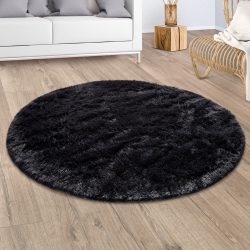 Paco Home Hochflor-Teppich »Silky 591«, rund, 33 mm Höhe, Uni Farben, besonders weich und kuschelig, ideal im Wohnzimmer & Schlafzimmer