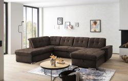 exxpo - sofa fashion Wohnlandschaft, (4 St.), 6x Kopfteilverstellung, Wahlweise mit Bettfunktion und Bettkasten
