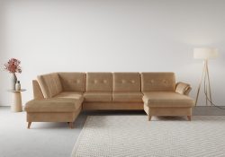 sit&more Wohnlandschaft »Göteborg«, inklusive Sitztiefenverstellung und Federkern, wahlweise mit Bettfunktion und Bettkasten